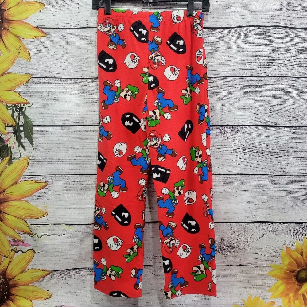 Super Mario Brothers Pajama Bottoms Boy's‎ Size 14/16